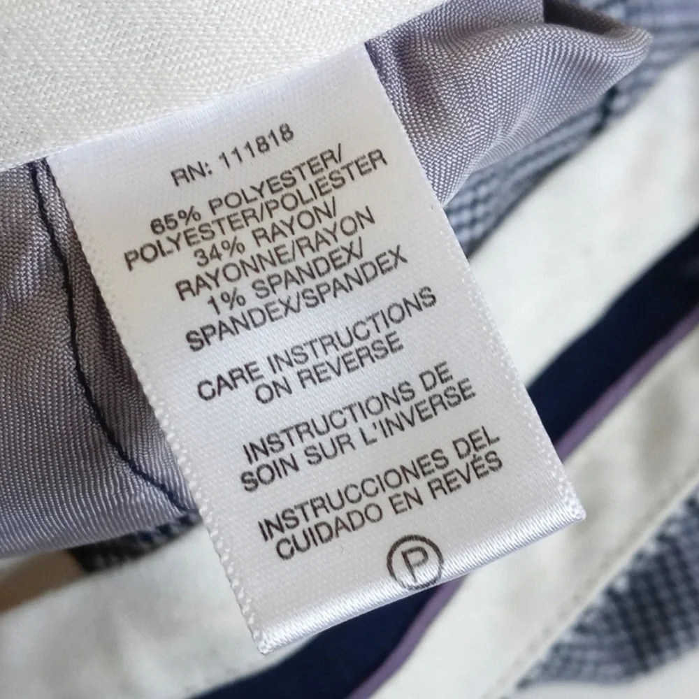 Michael Kors Herringbone Grey Plaid & Lavender Plaid Rayon Blend Dress Pants 2